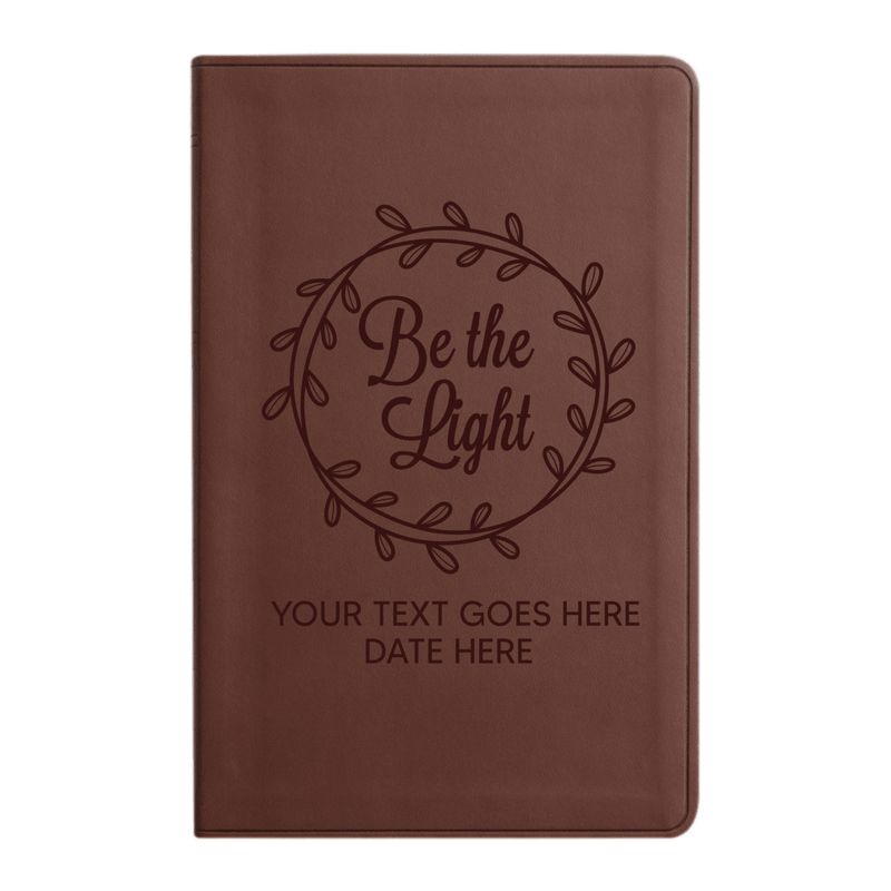 ESV Brown Standard Size Holy Bible Large Print | Scripture Art Collection 1