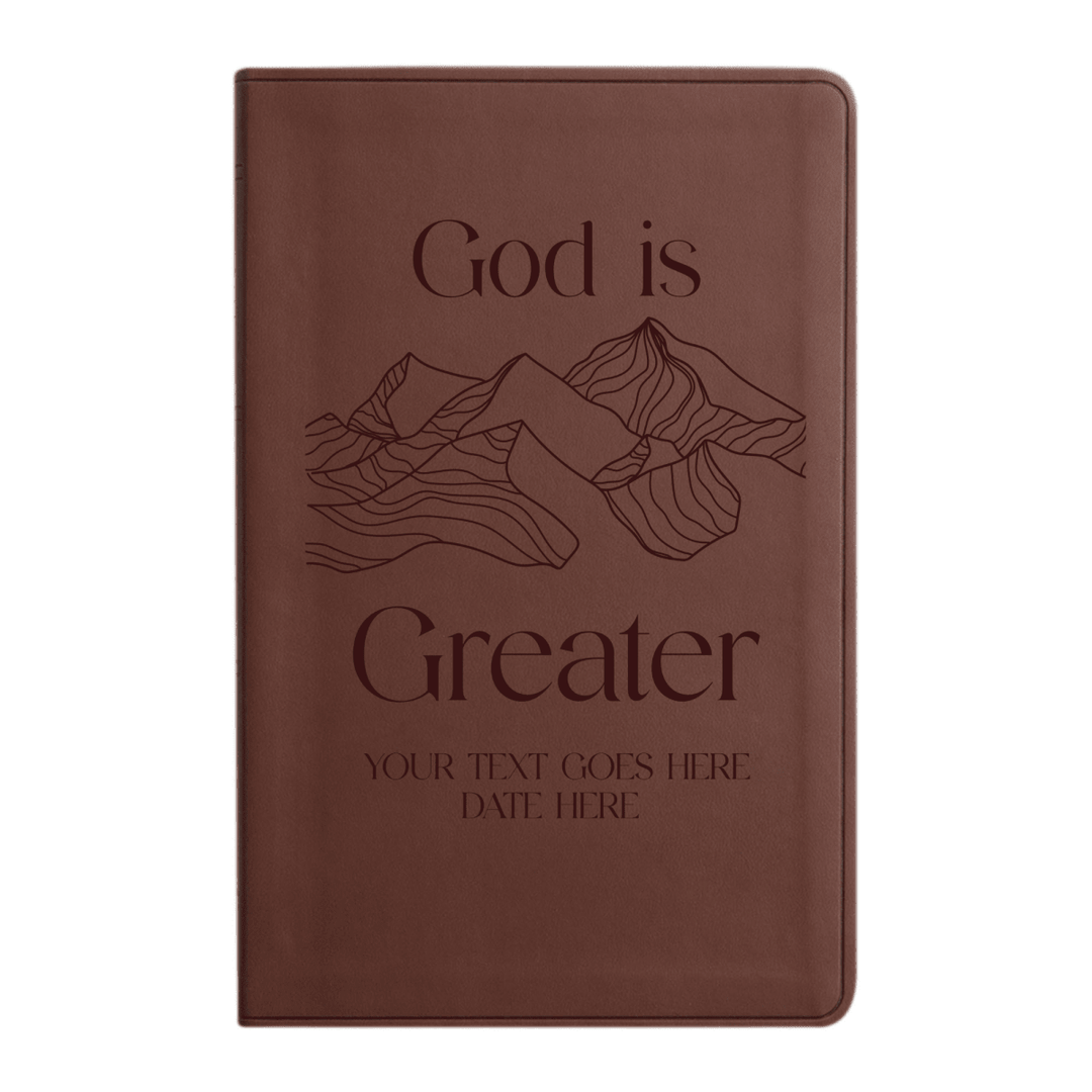 ESV Brown Standard Size Holy Bible Large Print | Scripture Art Collection 1 - Shepherds Shelf