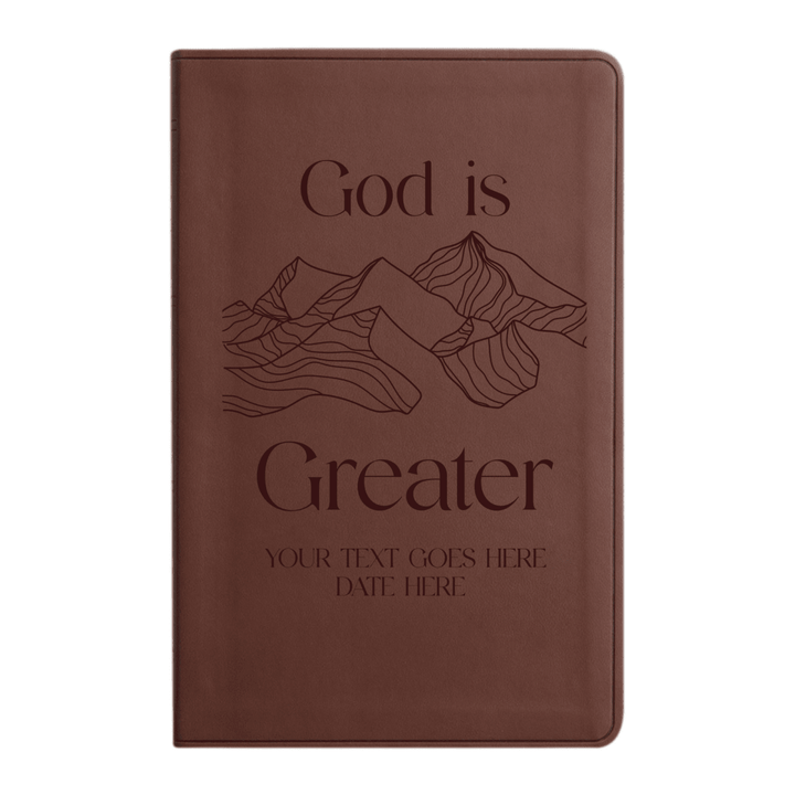ESV Brown Standard Size Holy Bible Large Print | Scripture Art Collection 1 - Shepherds Shelf