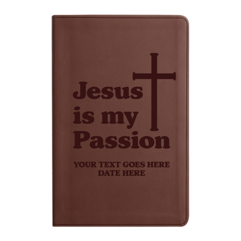 ESV Brown Standard Size Holy Bible Large Print | Scripture Art Collection 2