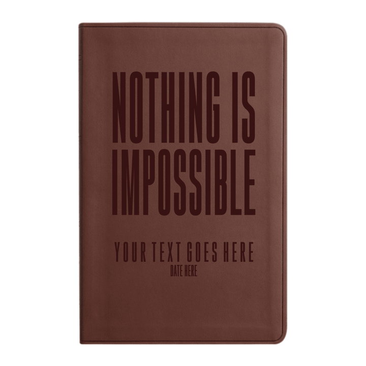 ESV Brown Standard Size Holy Bible Large Print | Scripture Art Collection 2 - Shepherds Shelf