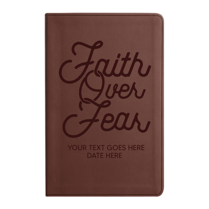 ESV Brown Standard Size Holy Bible Large Print | Scripture Art Collection 2
