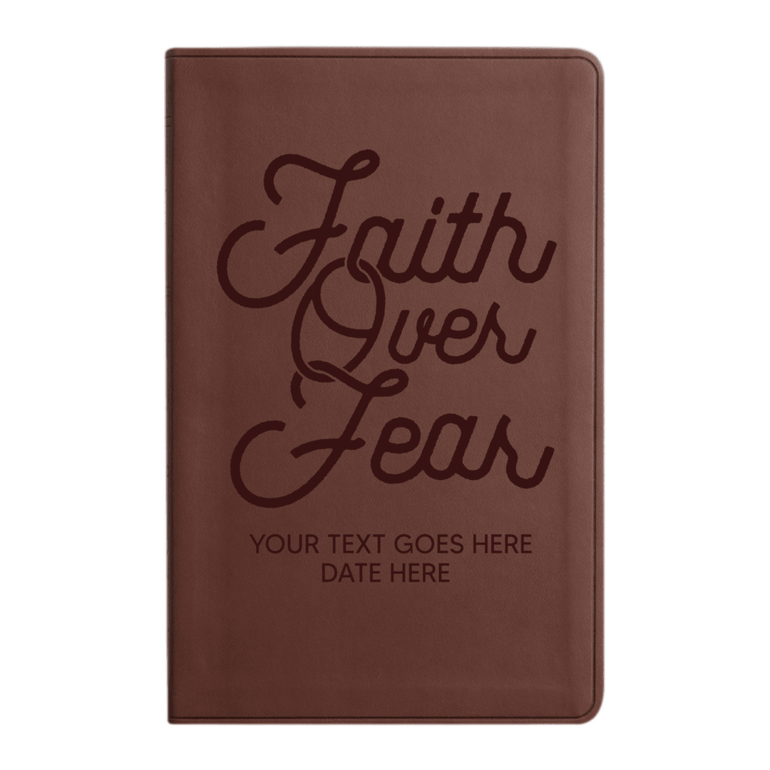 ESV Brown Standard Size Holy Bible Large Print | Scripture Art Collection 2 - Shepherds Shelf