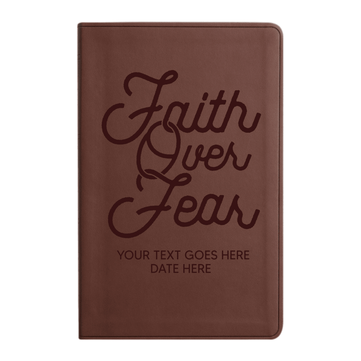 ESV Brown Standard Size Holy Bible Large Print | Scripture Art Collection 2 - Shepherds Shelf