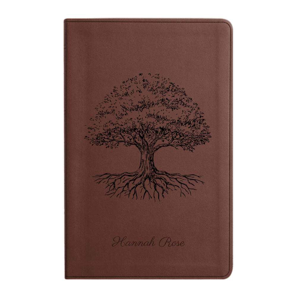 ESV Brown Standard Size Holy Bible Large Print | Tree of Life
