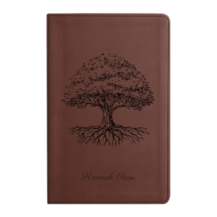 ESV Brown Standard Size Holy Bible Large Print | Tree of Life