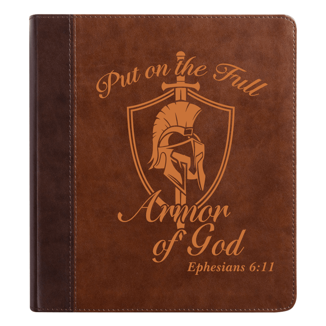 ESV Brown Study Size Holy Bible Small Print | Bible Verse Collection 1 - Shepherds Shelf