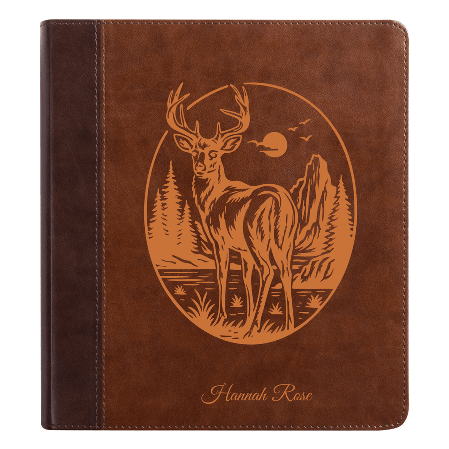 ESV Brown Study Size Holy Bible Small Print | Buck - Shepherds Shelf