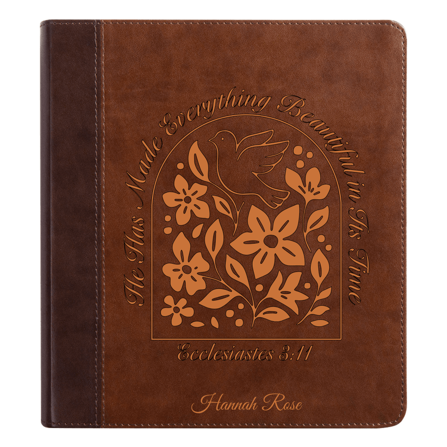 ESV Brown Study Size Holy Bible Small Print | Ecclesiastes 3:11 - Shepherds Shelf