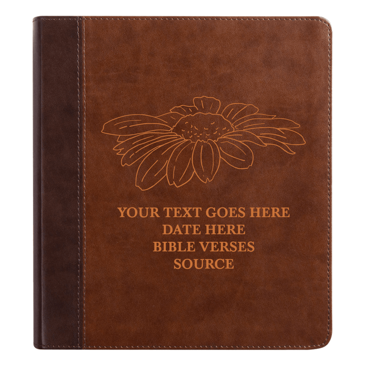ESV Brown Study Size Holy Bible Small Print | Floral Collection 1 - Shepherds Shelf