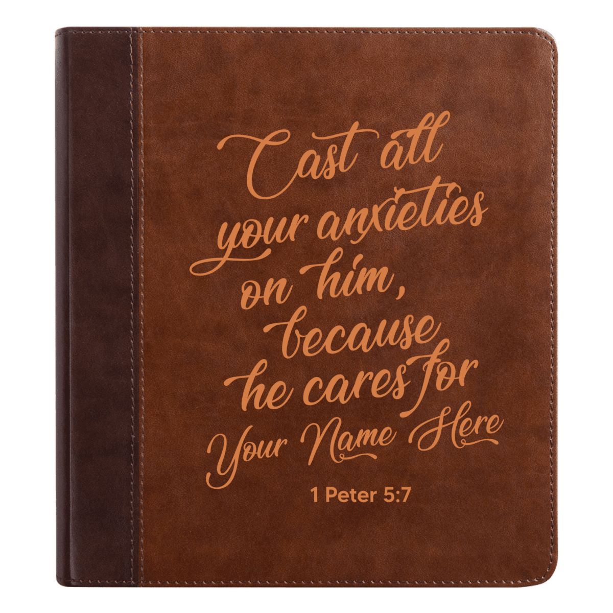 ESV Brown Study Size Holy Bible Small Print | Live - in - scripture Collection 1 - Shepherds Shelf