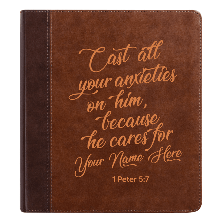 ESV Brown Study Size Holy Bible Small Print | Live - in - scripture Collection 1 - Shepherds Shelf