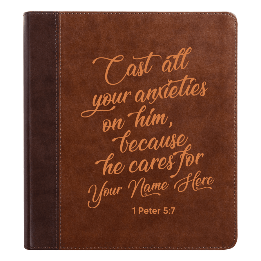 ESV Brown Study Size Holy Bible Small Print | Live - in - scripture Collection 1 - Shepherds Shelf
