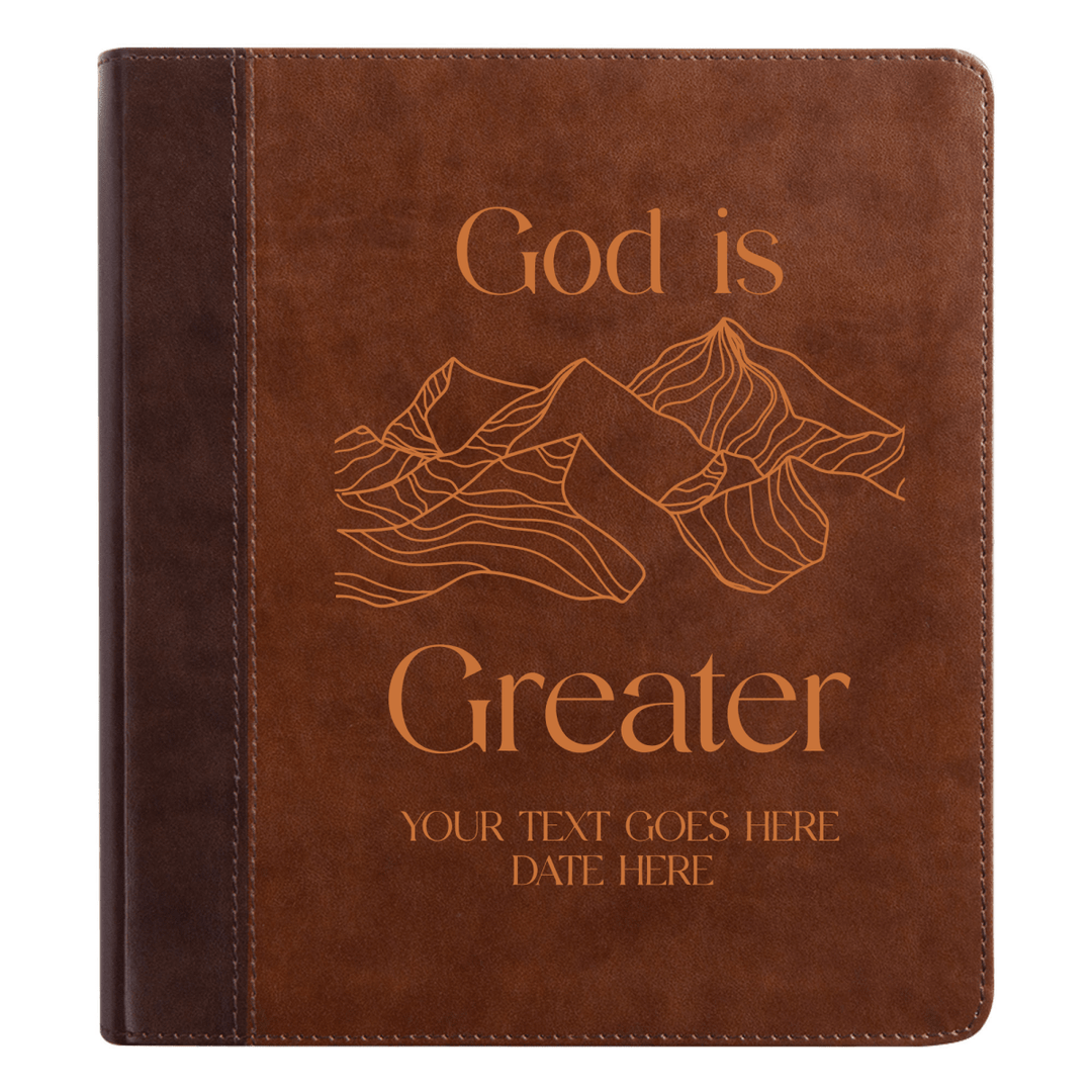 ESV Brown Study Size Holy Bible Small Print | Scripture Art Collection 1 - Shepherds Shelf