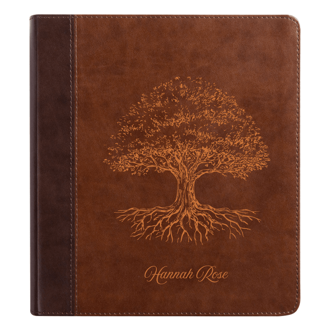 ESV Brown Study Size Holy Bible Small Print | Tree of Life - Shepherds Shelf