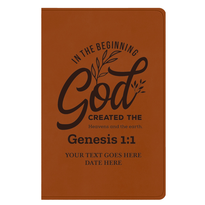 ESV Faux Leather Bible Large Full Cover Genesis 1:1 Design | Shepherds Shelf - Shepherds Shelf