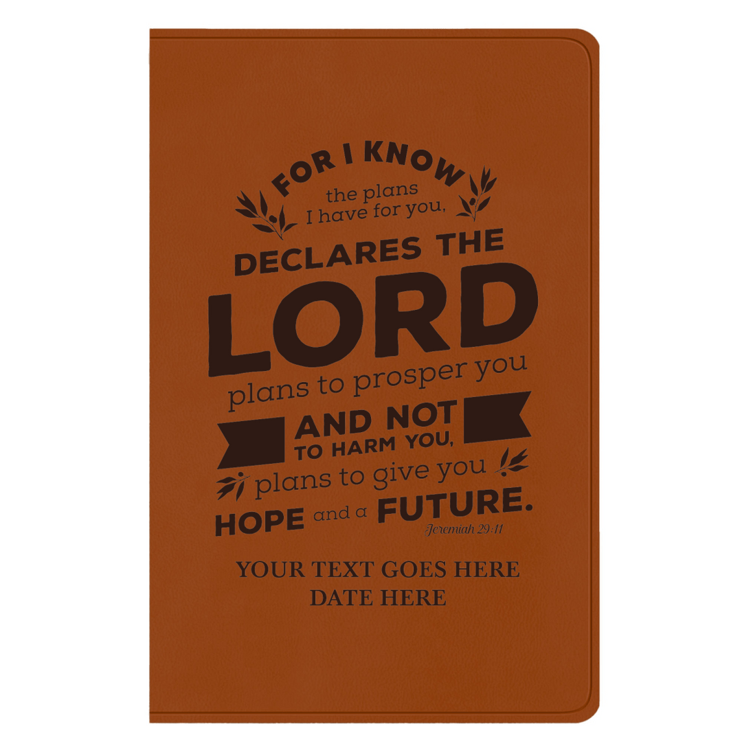 ESV Faux Leather Bible Large Full Cover Jeremiah 29:11 Design | Shepherds Shelf - Shepherds Shelf