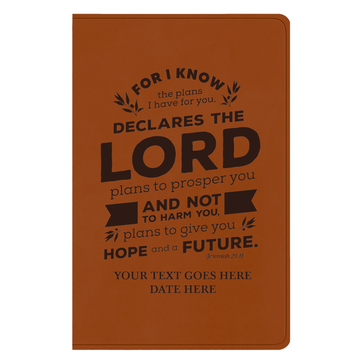ESV Faux Leather Bible Large Full Cover Jeremiah 29:11 Design | Shepherds Shelf - Shepherds Shelf