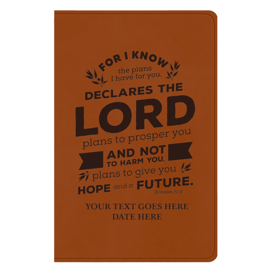 ESV Faux Leather Bible Large Full Cover Jeremiah 29:11 Design | Shepherds Shelf - Shepherds Shelf