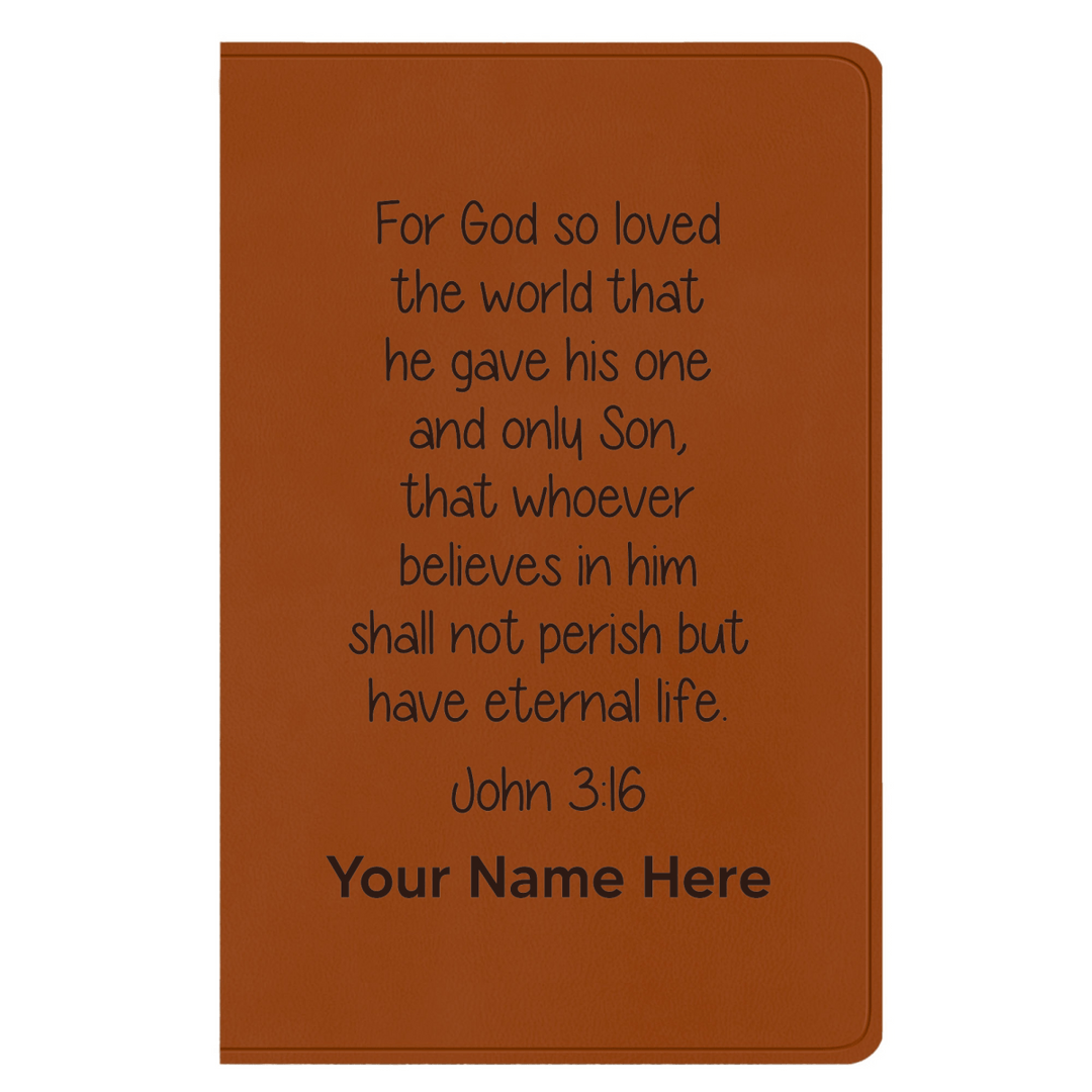 ESV Faux Leather Bible Large Full Cover John 3:16_Study 1 Design | Shepherds Shelf - Shepherds Shelf