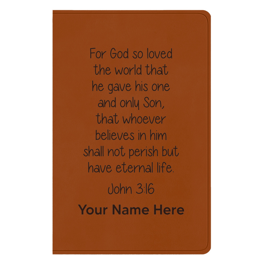 ESV Faux Leather Bible Large Full Cover John 3:16_Study 1 Design | Shepherds Shelf - Shepherds Shelf