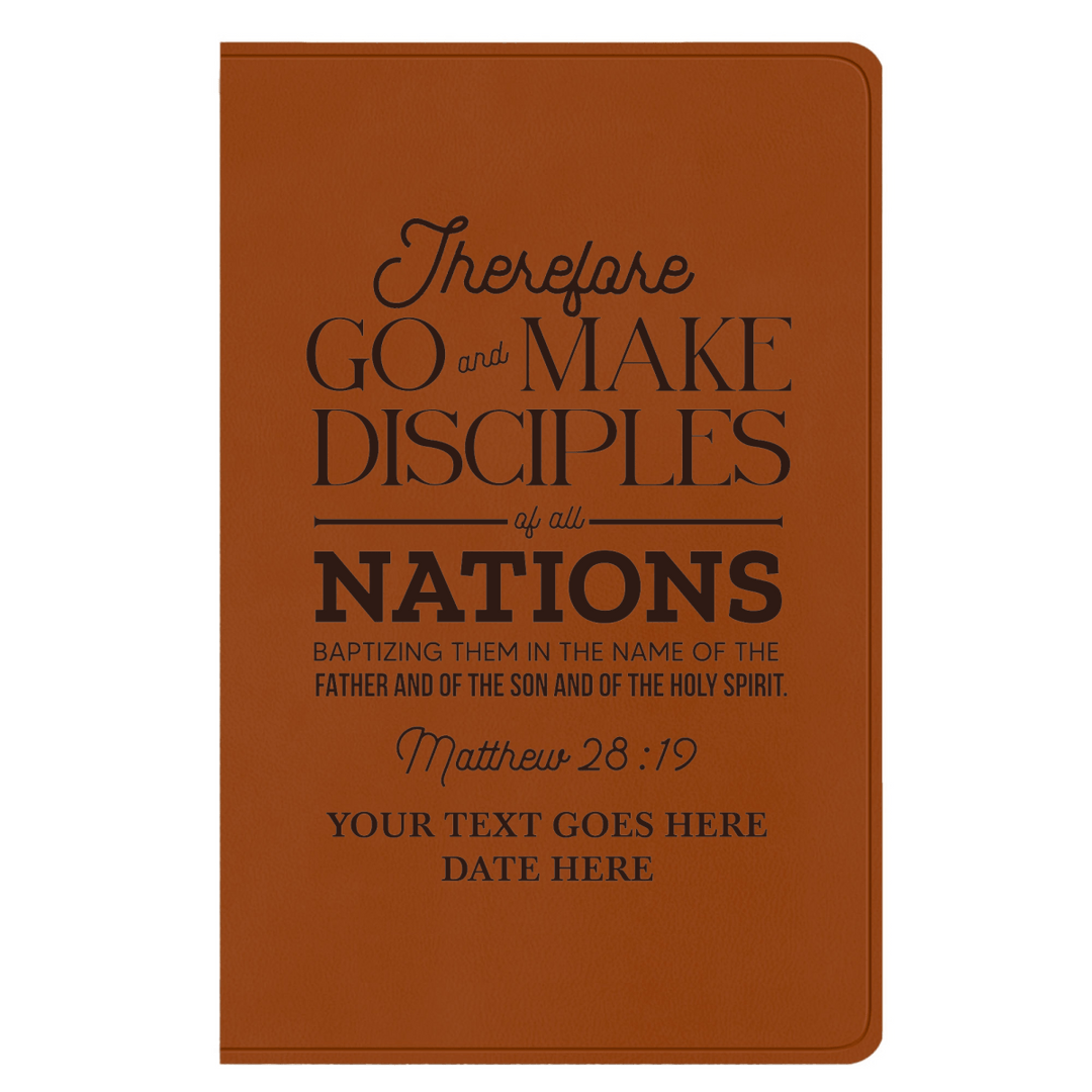 ESV Faux Leather Bible Large Full Cover Matthew 28:19 Design | Shepherds Shelf - Shepherds Shelf