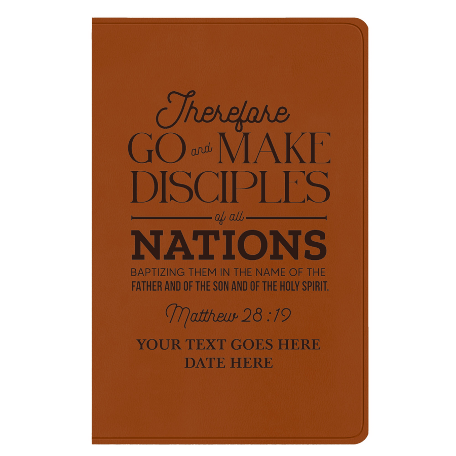 ESV Faux Leather Bible Large Full Cover Matthew 28:19 Design | Shepherds Shelf - Shepherds Shelf