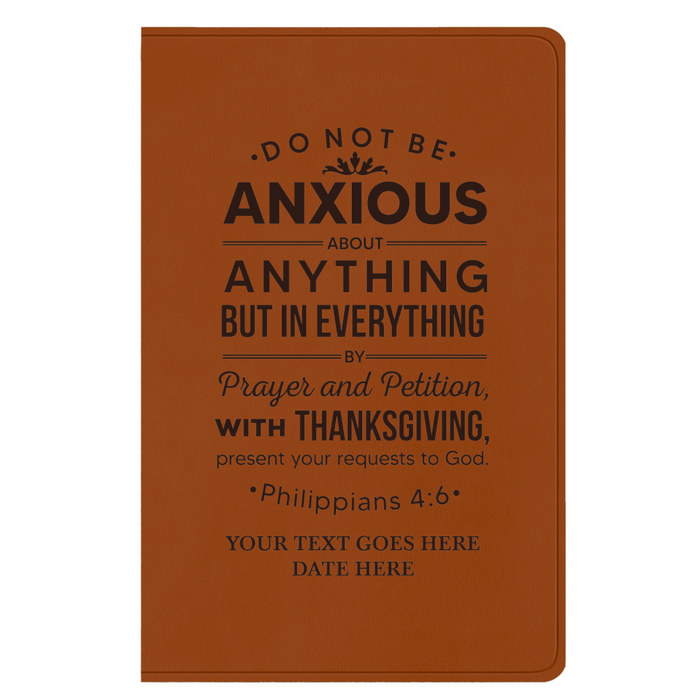 ESV Light Brown Standard Size Holy Bible Large Print | Philippians 4:6