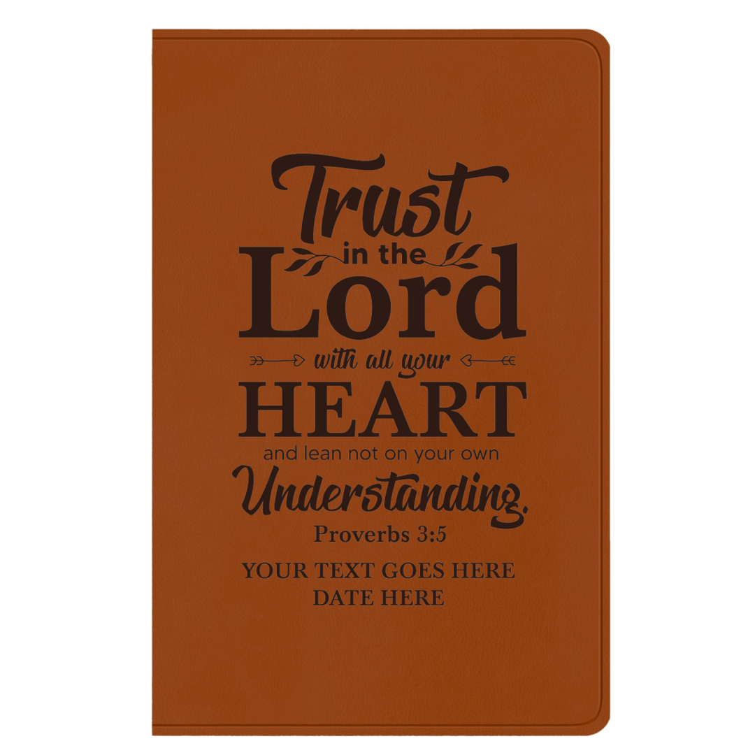 ESV Faux Leather Bible Large Full Cover Proverbs 3:5 Design | Shepherds Shelf - Shepherds Shelf