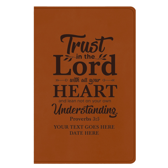 ESV Light Brown Standard Size Holy Bible Large Print | Proverbs 3:5
