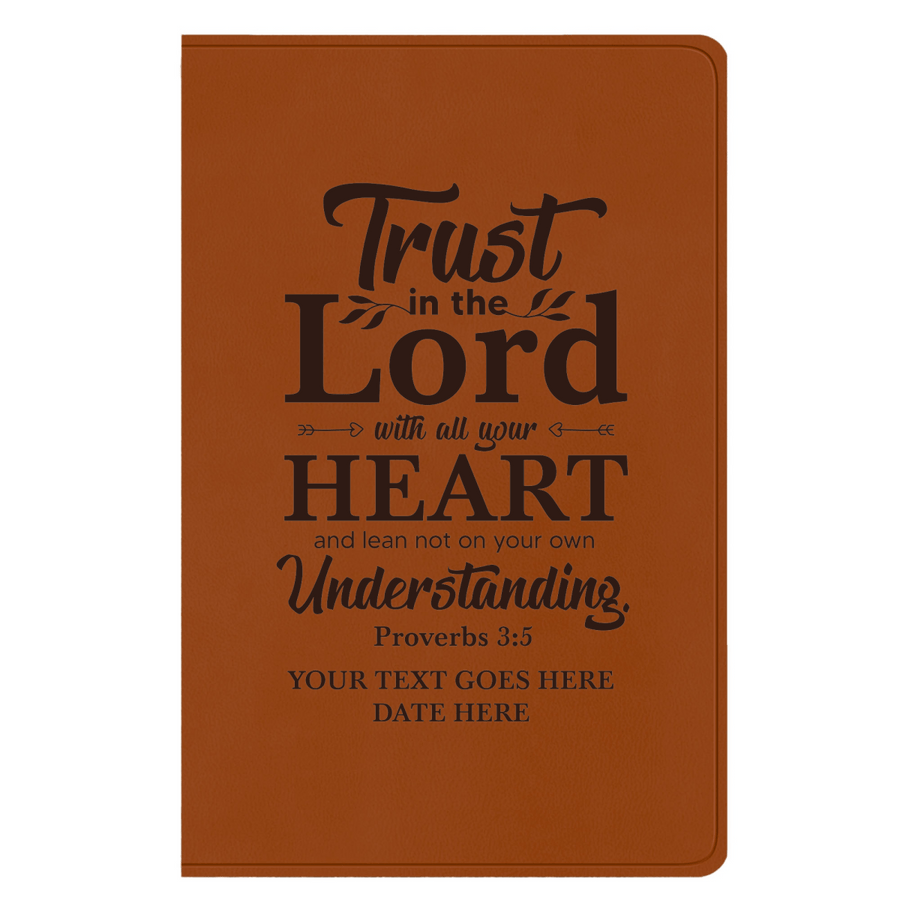ESV Faux Leather Bible Large Full Cover Proverbs 3:5 Design | Shepherds Shelf - Shepherds Shelf