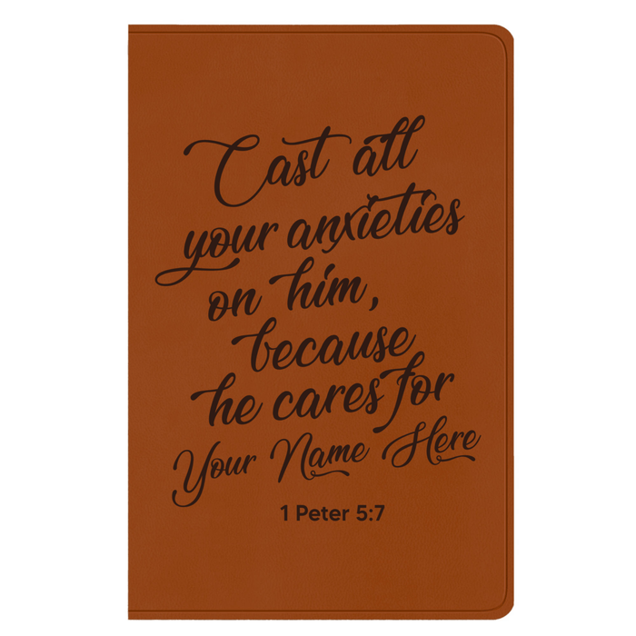 ESV Faux Leather Bible Large Text  Full Cover 1 Peter 5:7