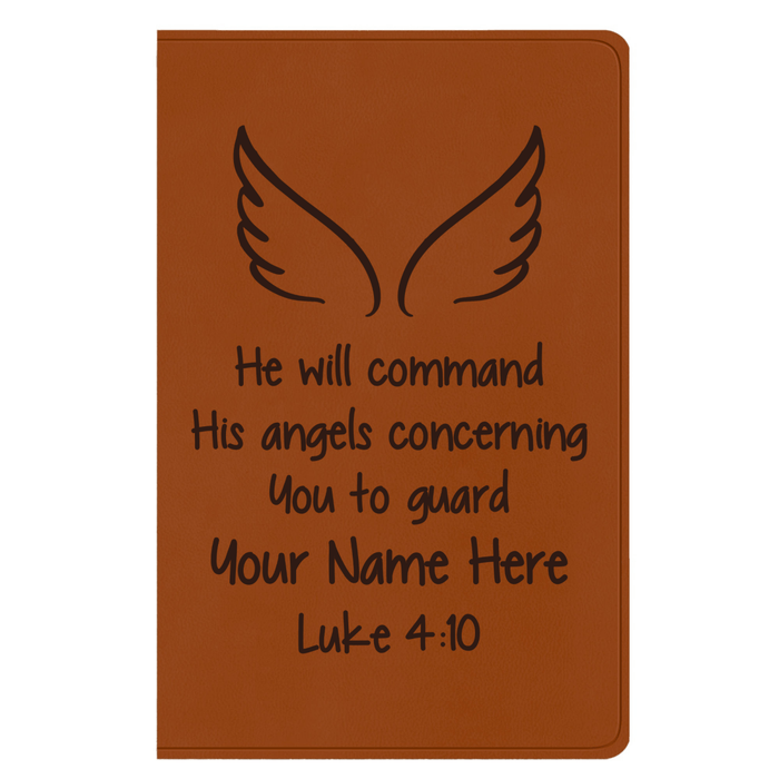 ESV Light Brown Standard Size Holy Bible Large Print | Luke 4:10