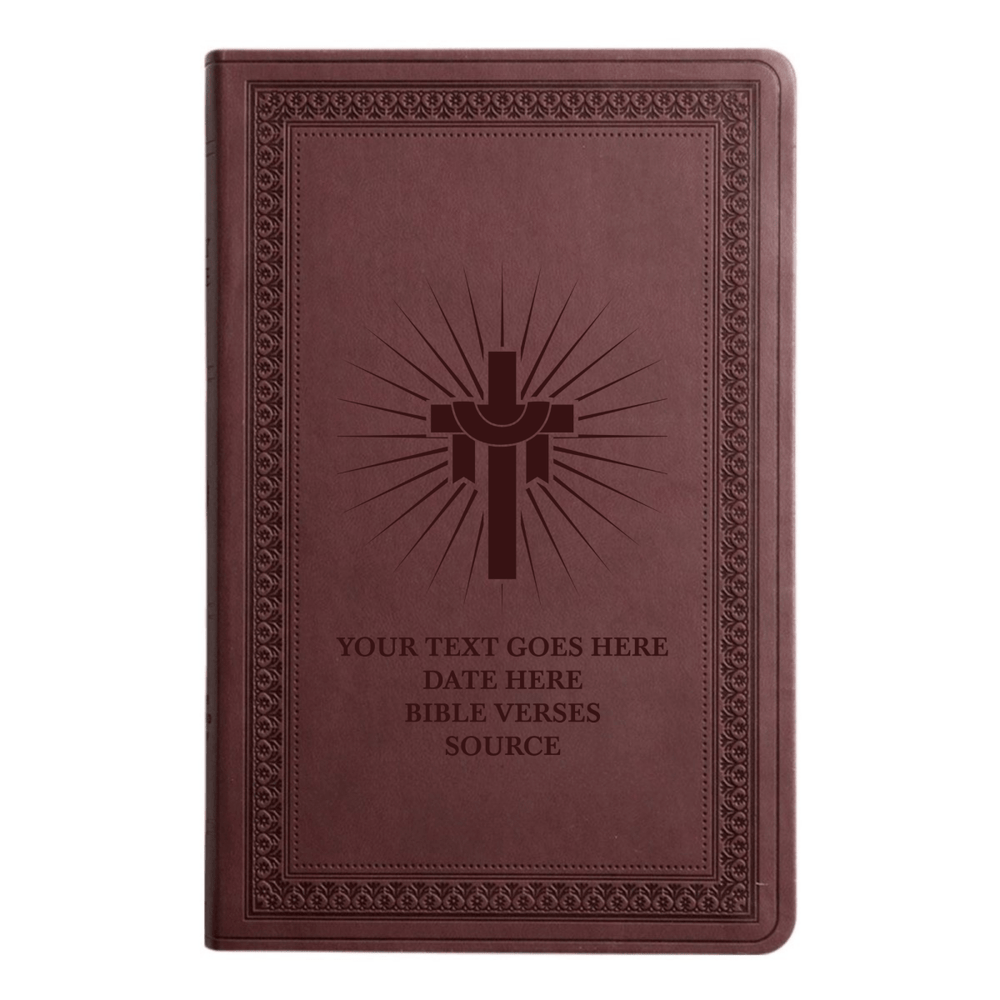 ESV Purple Plum Standard Size Holy Bible Large Print | Sun Rays