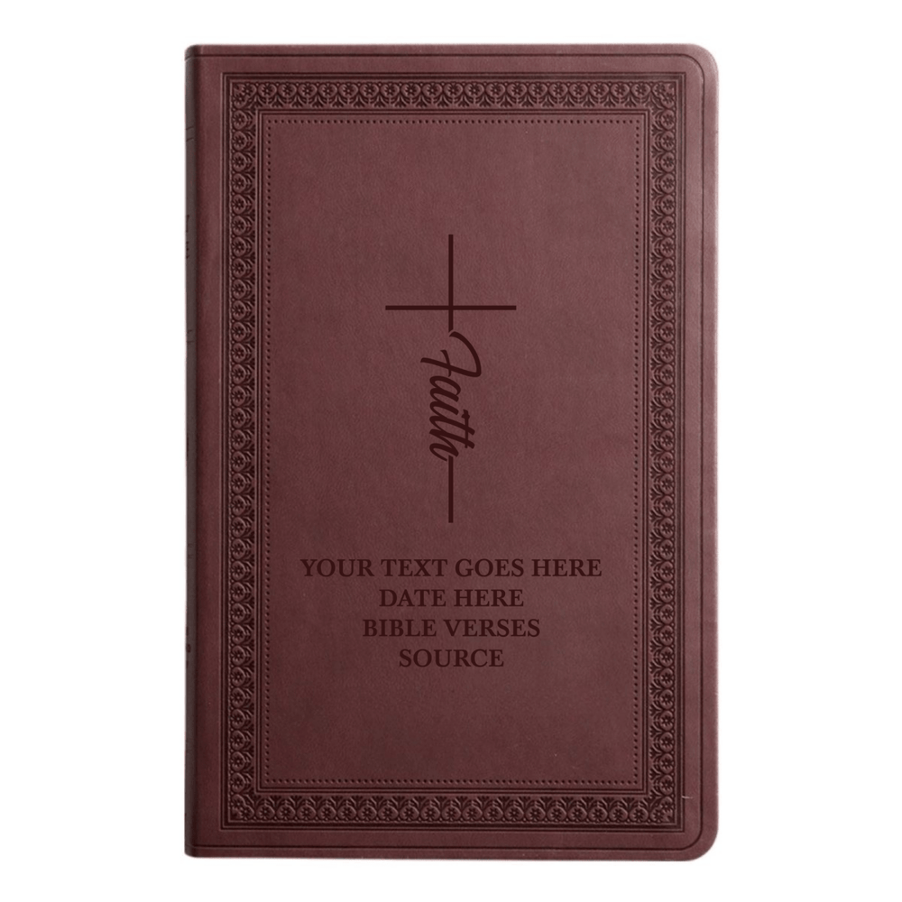 ESV Purple Plum Standard Size Holy Bible Large Print | Faith Cross