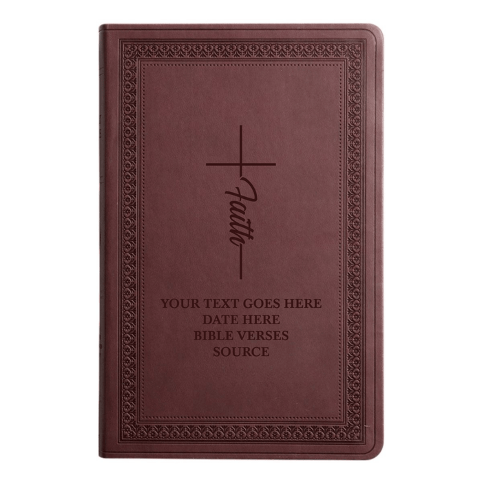 ESV Purple Plum Standard Size Holy Bible Large Print | Faith Cross