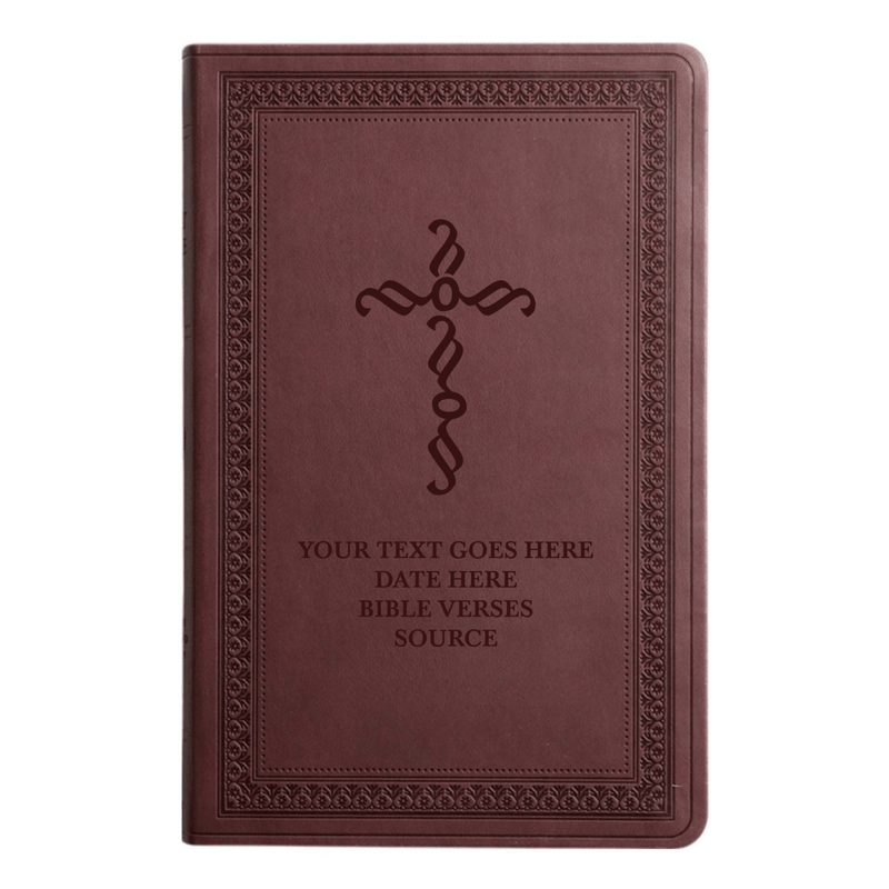 ESV Purple Plum Standard Size Holy Bible Large Print | Pen Stroke Cross