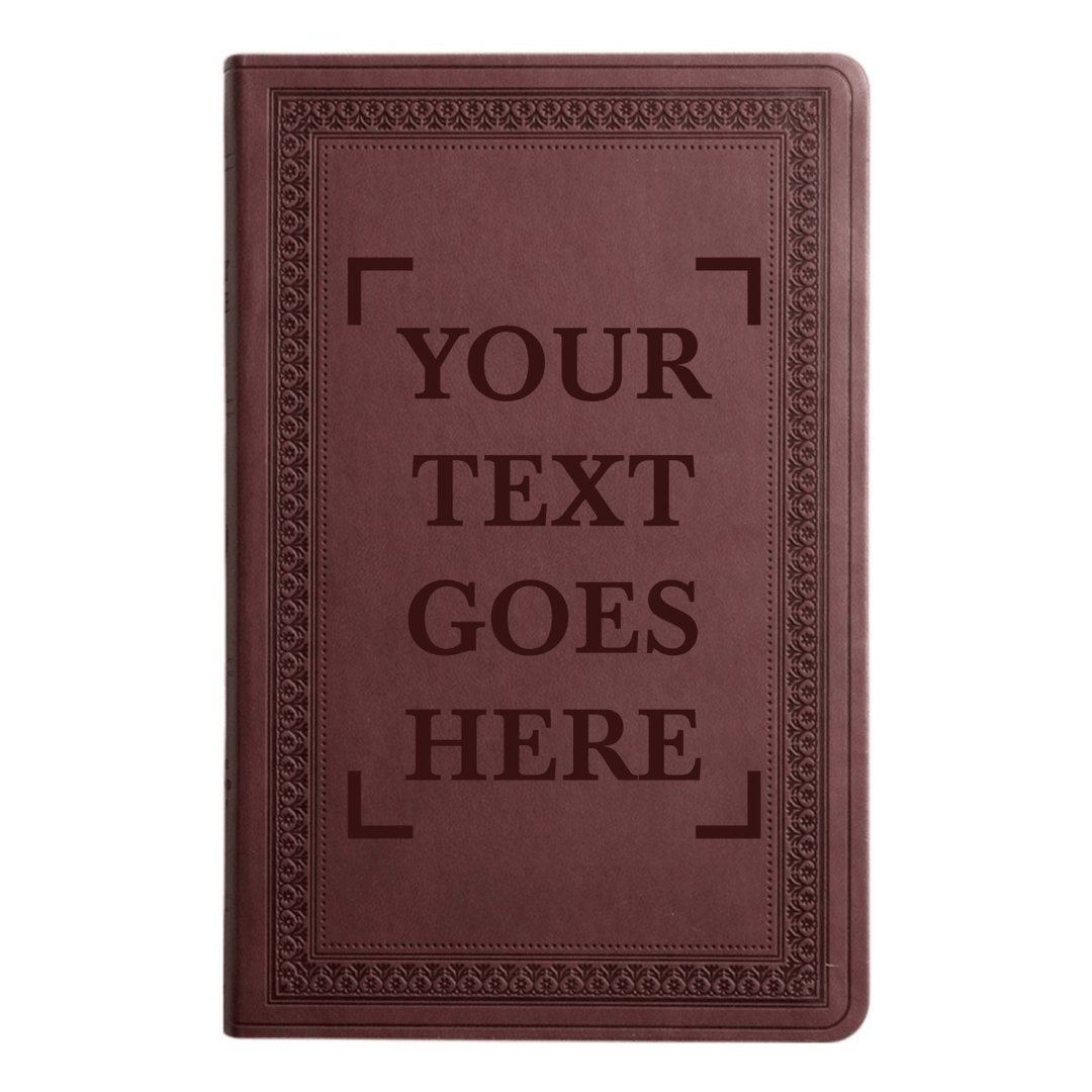 ESV Large Print Bible Full Cover Your Own Text | Purple Plum Faux Leather | Shepherds Shelf - Shepherds Shelf