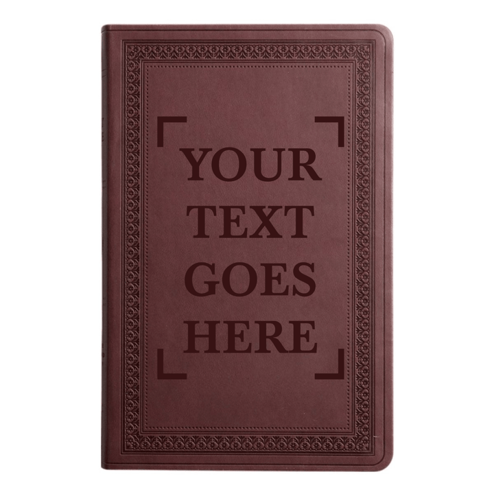 ESV Large Print Bible Full Cover Your Own Text | Purple Plum Faux Leather | Shepherds Shelf - Shepherds Shelf