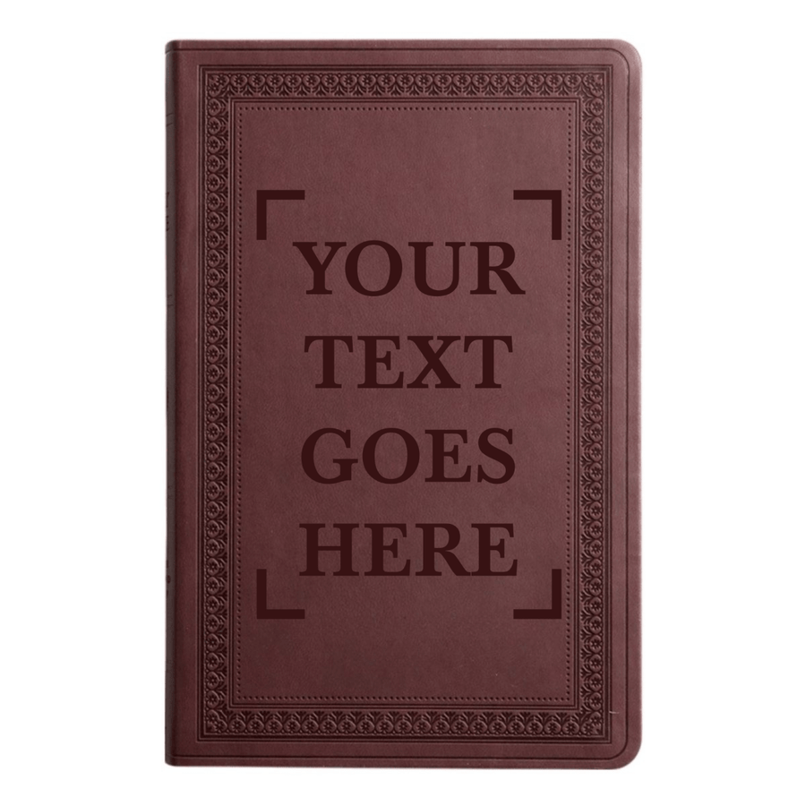 ESV Large Print Bible Full Cover Your Own Text | Purple Plum Faux Leather | Shepherds Shelf - Shepherds Shelf