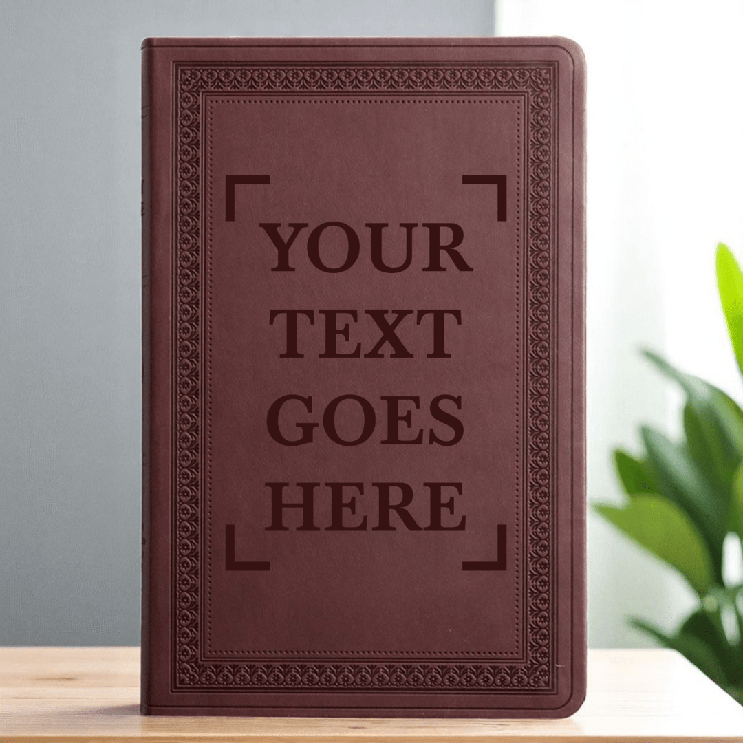 ESV Large Print Bible Full Cover Your Own Text | Purple Plum Faux Leather | Shepherds Shelf - Shepherds Shelf