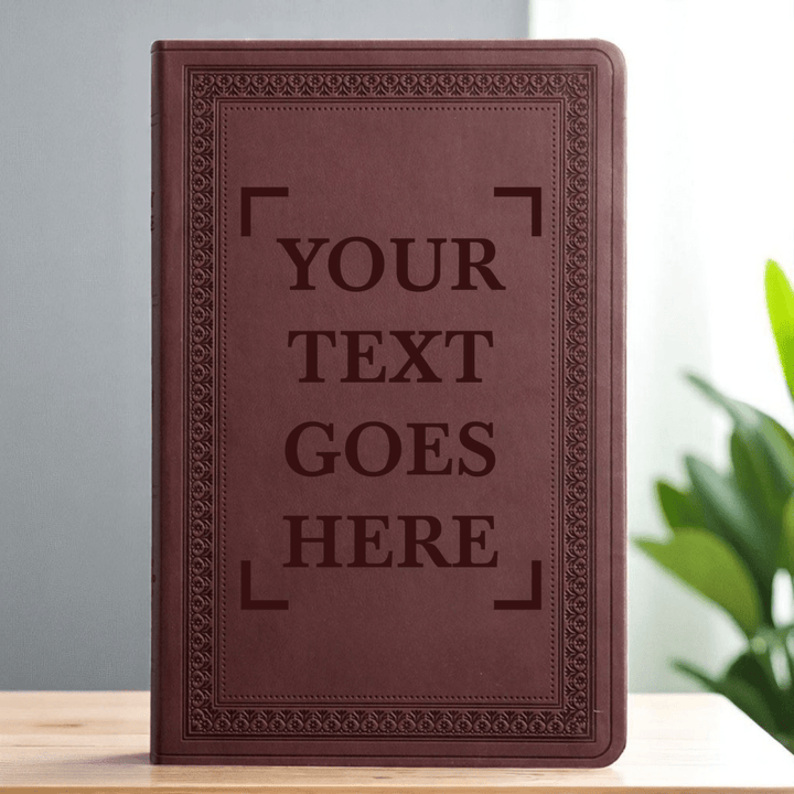 ESV Large Print Bible Full Cover Your Own Text | Purple Plum Faux Leather | Shepherds Shelf - Shepherds Shelf