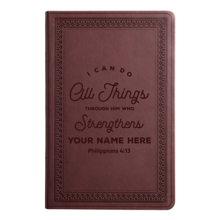 ESV Purple Plum Standard Size Holy Bible Large Print | Philippians 4:13