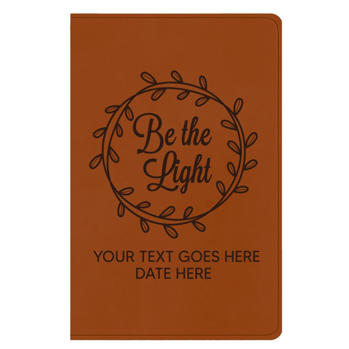 ESV Light Brown Standard Size Holy Bible Large Print | Be the Light