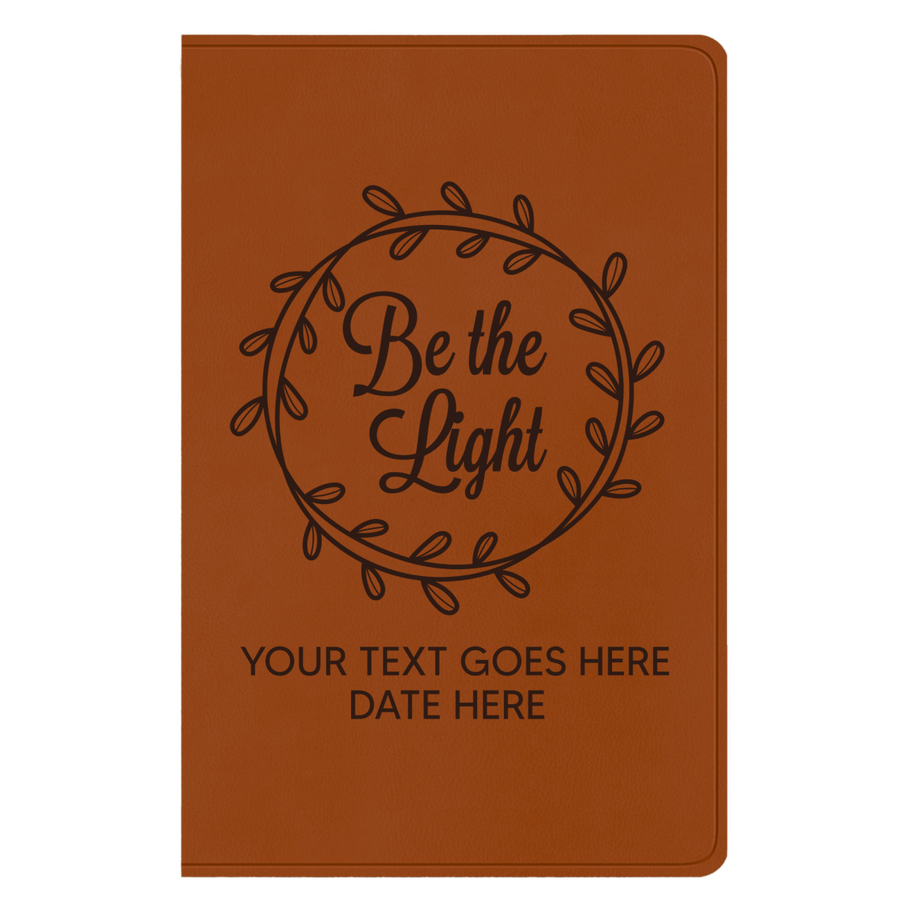 ESV Light Brown Standard Size Holy Bible Large Print | Be the Light - Shepherds Shelf
