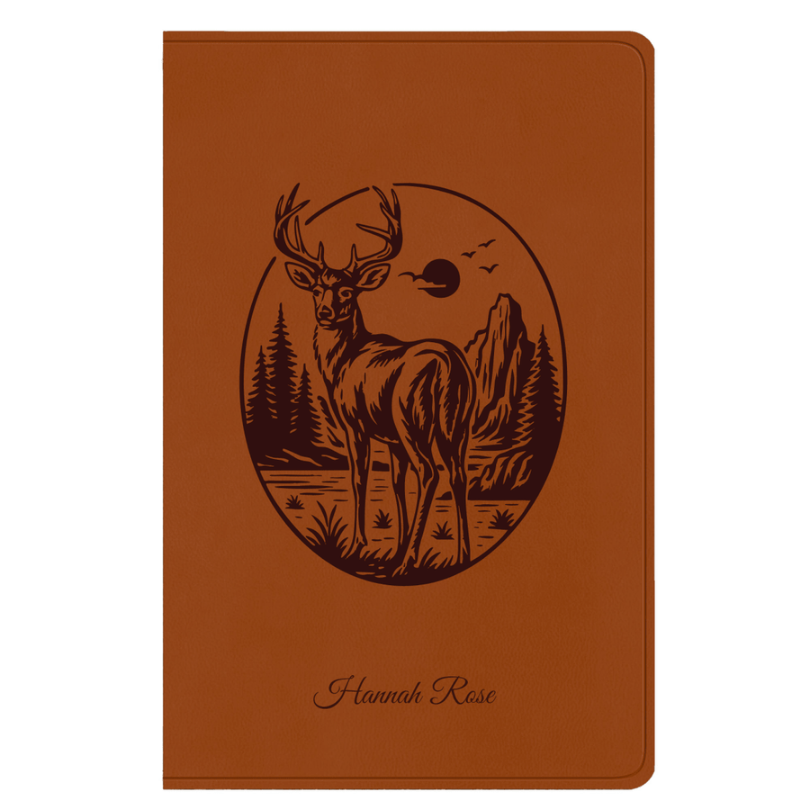 ESV Light Brown Standard Size Holy Bible Large Print | Buck - Shepherds Shelf