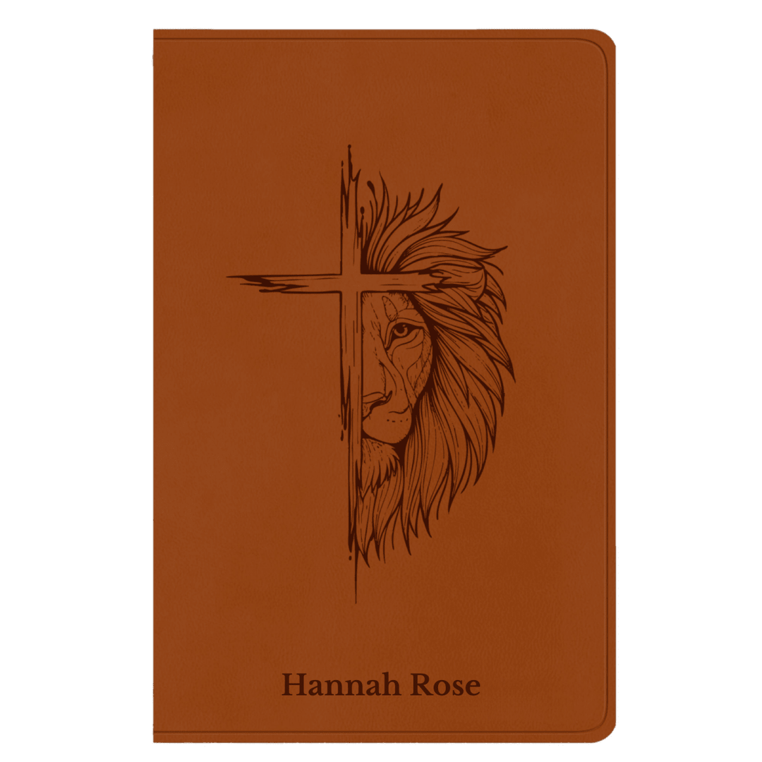 ESV Light Brown Standard Size Holy Bible Large Print | Cross Collection - Shepherds Shelf
