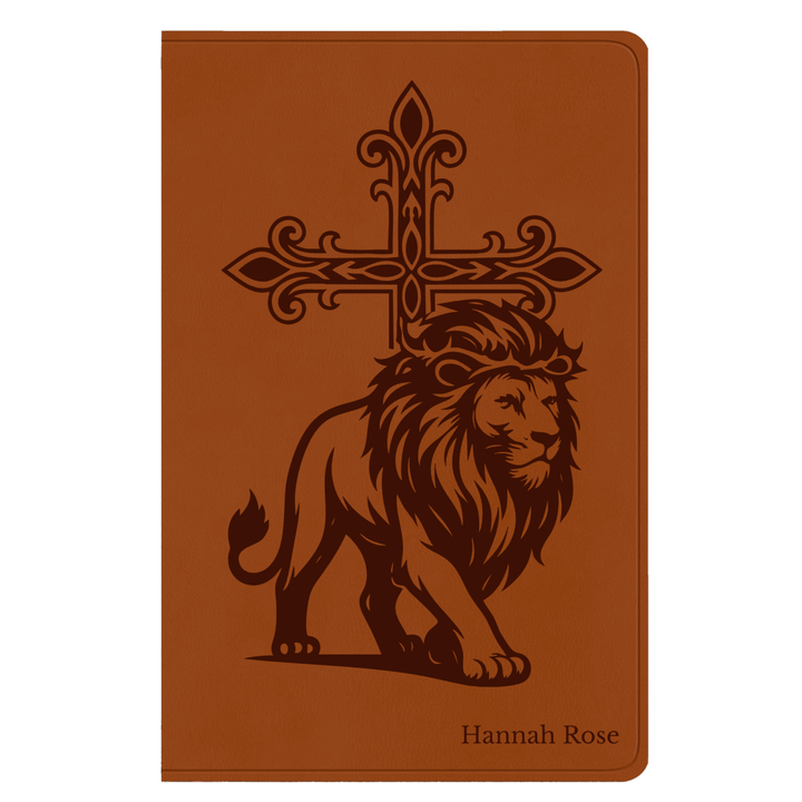 ESV Light Brown Standard Size Holy Bible Large Print | Cross Collection - Shepherds Shelf