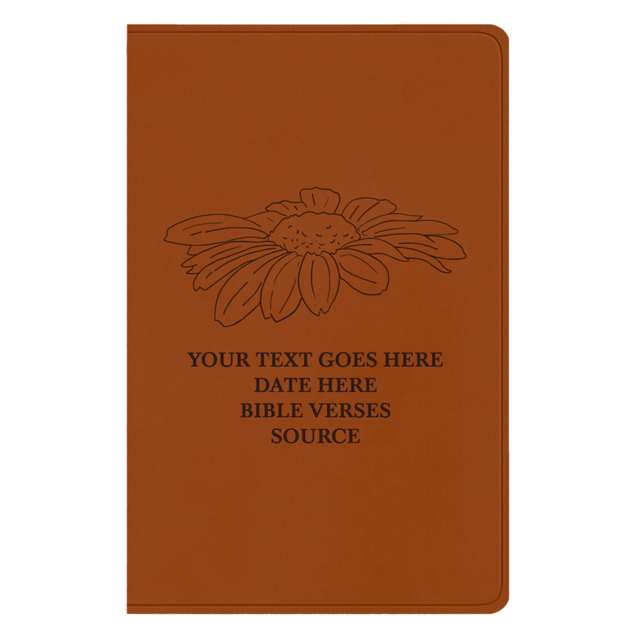 ESV Light Brown Standard Size Holy Bible Large Print | Daisy - Shepherds Shelf