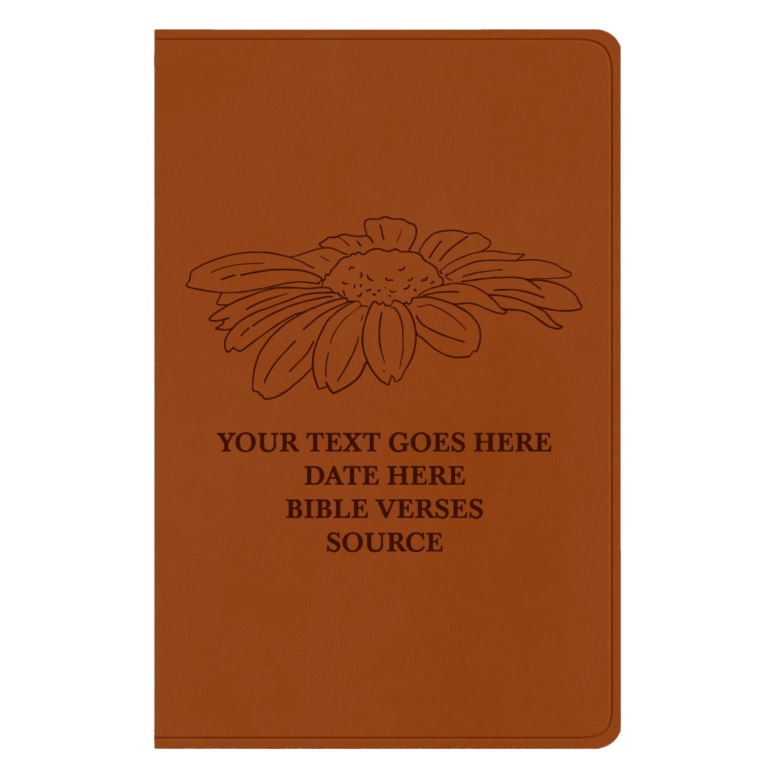 ESV Light Brown Standard Size Holy Bible Large Print | Floral Collection 1 - Shepherds Shelf
